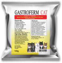  Gastroferm Cat táplálékkiegészítő probiotikum macskáknak 100g