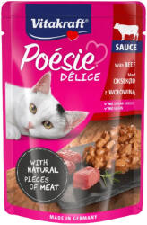 Vitakraft Poesie Deli Sauce marha alutasakos macskaeledel 85g