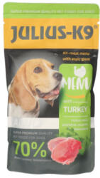 Julius-K9 Dog Adult Turkey - nedveseledel pulykával felnőtt kutyák részére 16x125g - pegazusallatpatika