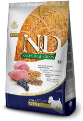 N&D Ancestral Grain Adult mini lamb & blueberry (bárány-áfonya) száraz kutyatáp 7kg - pegazusallatpatika