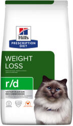 Hill's Feline r/d Weight Reduction gyógytáp 1, 5kg