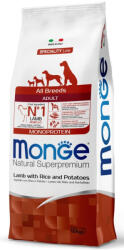 Monge Adult MONOPROTEIN All Breeds bárány-rizs-burgonya száraztáp kutyának 12kg