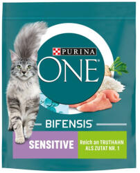ONE Sensitive Bifensis száraztáp érzékeny emésztésű felnőtt macskák részére pulykával és rizzsel 800g - pegazusallatpatika