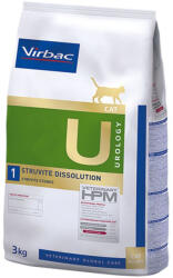 Virbac HPM Diet Cat Urology Struvit Dissolution U1 3kg - pegazusallatpatika