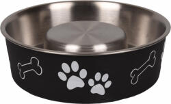 Flamingo Bella Kena evéslassító fémtál kutyáknak - 1000ml fekete - pegazusallatpatika