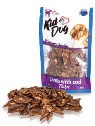 KIDDOG Lamb witht Cod Flakes - bárányos-tőkehalas jutalomfalat kutyák részére 80g - pegazusallatpatika