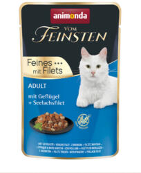 Animonda Vom Feinsten Fines Filets - szárnyas, tengeri lazac filé 85g (83061)