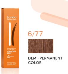 Londa Professional Demi Permanent Color Creme 60 ml gazdag krémes hajfesték 6/77 Dark Blond Intense Brown