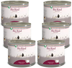 Herrmanns 100% Bio marhahús monoprotein kizárásos diétához kutyáknak és macskáknak 6 x 200 g