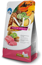 N&D Dog Tropical Selection Adult Mini sertés, tönkölybúza, zab, trópusi gyümölcsök száraztáp kutyának 1, 5kg - pegazusallatpatika