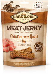 CARNILOVE Meat Jerky Snack Chicken&Quail Bar - csirke&fürj- jutalomfalat kutyák részére 100g - pegazusallatpatika