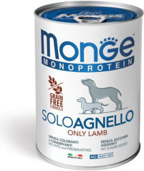 Monge MONOPROTEIN 100% bárány pástétom 400g - pegazusallatpatika