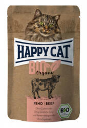 Happy Cat Bio Organic alutasakos eledel - Marha 12x85g - pegazusallatpatika