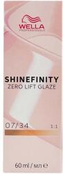 Wella Shinefinity Zero Lift Glaze 60 ml demi-permanent szín 07/34 Medium Blonde Gold Red