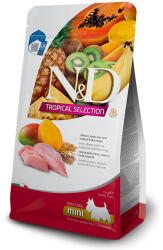 N&D Dog Tropical Selection Adult Mini csirke, tönkölybúza, zab, trópusi gyümölcsök száraztáp kutyának 1, 5kg - pegazusallatpatika