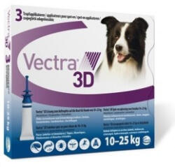Vectra 3D Spot on 10 -25 kg-ig / 3 ampulla