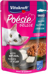 Vitakraft Poesie Deli Sauce tőkehal alutasakos macskaeledel 85g