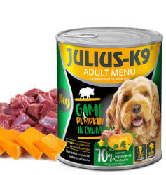 Julius-K9 konzerv Adult vaddal, sütőtökkel felnőtt kutyák részére (800g) - pegazusallatpatika