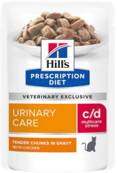 Hill's Feline c/d Urinary Stress Chicken alutasakos 85g - pegazusallatpatika