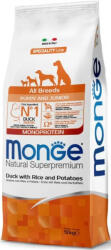 Monge Puppy&Junior All Breeds Monoprotein kacsa-rizs-burgonya száraztáp kutyának 15kg - pegazusallatpatika