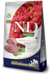 N&D Quinoa Adult Medium/Large Weight Management báránnyal (súlykontroll) száraz kutyatáp 7kg - pegazusallatpatika