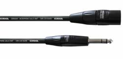 Cordial - CIM 3 MV REAN XLR Papa / Jack 6, 3 mm szztereo 3 m fekete