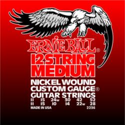 ERNIE BALL - Nickel Wound 12 Medium Wound G 9-46 Elektromos Gitárhúr készlet 12-húros