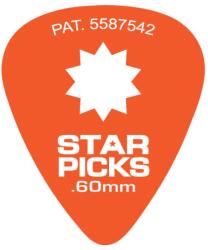 EVERLY - Star picks gitár pengető 0.60 mm narancs