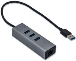 i-TEC USB 3.0 Metal, 3 port + Gigabit Ethernet (U3METALG3HUB)