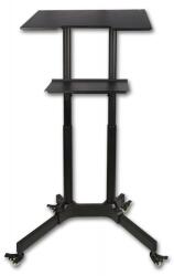 TECHLY Statie de lucru, raft suplimentar, mobil pe roti, TECHLY ICA-TB TPM-1BK (Negru) (ICA-TB-TPM-1BK)