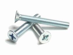 Süllyesztettfejű kereszthornyos csavar, horganyzott M10x 25