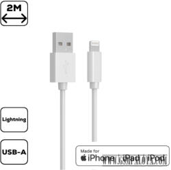 Cellect iPhone Lightning USB adat 2m, töltőkábel (MDCU-IPH-MFI2-W) - gsmpalota