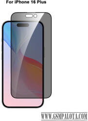 Cellect iPhone 16 Plus/ 15 Plus betekintésmentes üvegfólia (LCD-IPH16P-PRIVACY)