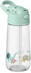  Tritan szívószálas gyerek kulacs elefántos mintával 450 ml (MO2329-77)