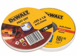 DEWALT DT3507-QZ fém vágókorng 125x1, 0mm, 10 db (DT3507-QZ)