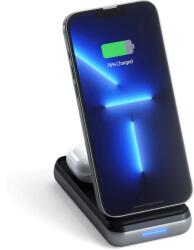 Satechi Duo Wireless Charger Power Bank Stand 10000 mAh Stand (Powerbank based for iPhone & Airpods) - Space Grey (ST-UCDWPBSM)