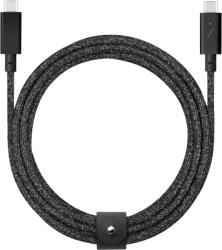 Native Union - Fonott USB-C kábel (2.4m) - fekete (DCABLE-C-CS-BLK-NP)