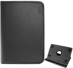ENKAY 10" tablet tok, flip, asztali tartó funkció, 360°-ban forgatható, univerzális, bőr hatású (fekete) (GP-82341)