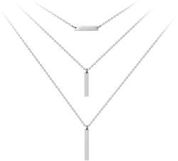 Troli Tripla acél nyaklánc medálokkal