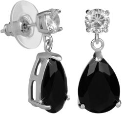 Troli Csillogó fülbevaló fekete kristállyal - vivantis - 3 350 Ft