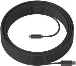 Logitech Strong USB 3.2 Gen 2 (3.1 Gen 2) 25 M USB A USB C Grafit kábel (939-001802)