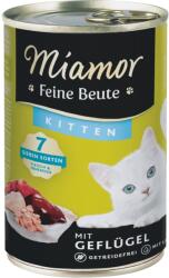 Miamor Feine Beute Kitten Poultry cu pasari pentru pisoi 12x400g