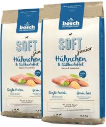 bosch Soft Junior Hrana uscata cu pui si cartofi dulci pentru cainii junior 25 kg (2 x 12, 5 kg)