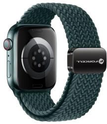 Forcell F-Design FA02 Apple Watch 38/40/41mm nylon mágneses szíj, sötétzöld - speedshop