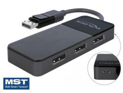 Delock DisplayPort 1.4-es elosztó 1 x DisplayPort-bemenet > 3 x DisplayPort-kimenet (87737) (87737) - xupe