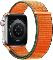 Eternico Airy Apple Watch 42mm / 44mm / 45mm - Coral Orange and Brown edge (AET-AWAY-CoOrB-42)