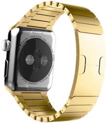 iUni Apple Watch kompatibilis iUni szíj 1/2/3/4/5/6/7, 42mm, acélöv, arany (516634)