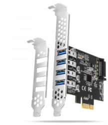 AXAGON 4x USB 3.2 Gen1 bővítő kártya PCIe (PCEU-43RS) (PCEU-43RS)