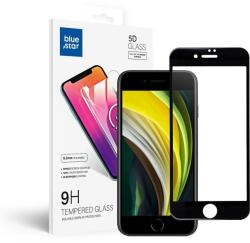 Blue Star edzett üveg - APP iPhone 7/8/SE 2020 5D teljes lefedettségű fekete üvegfólia
