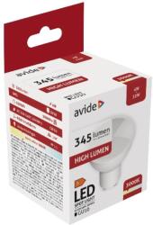 Avide Led Spot Alu+Plastic 4W Gu10 Ww 3000K (ABGU10WW-4W-AP)